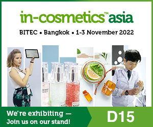 Join us at in-cosmetics Asia 2022!
